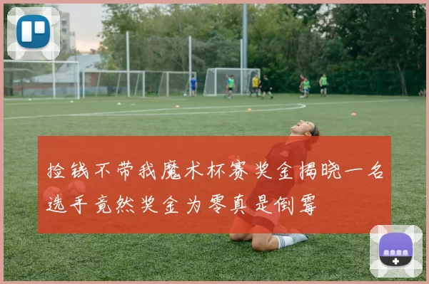 捡钱不带我魔术杯赛奖金揭晓一名选手竟然奖金为零真是倒霉